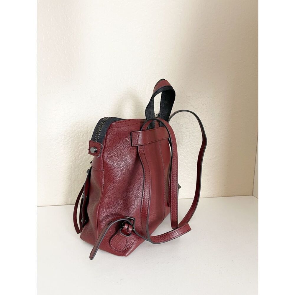 Botkier NohoâStudded Leather Backpack in a rich burgundy merlot shade. - Picture 5 of 8